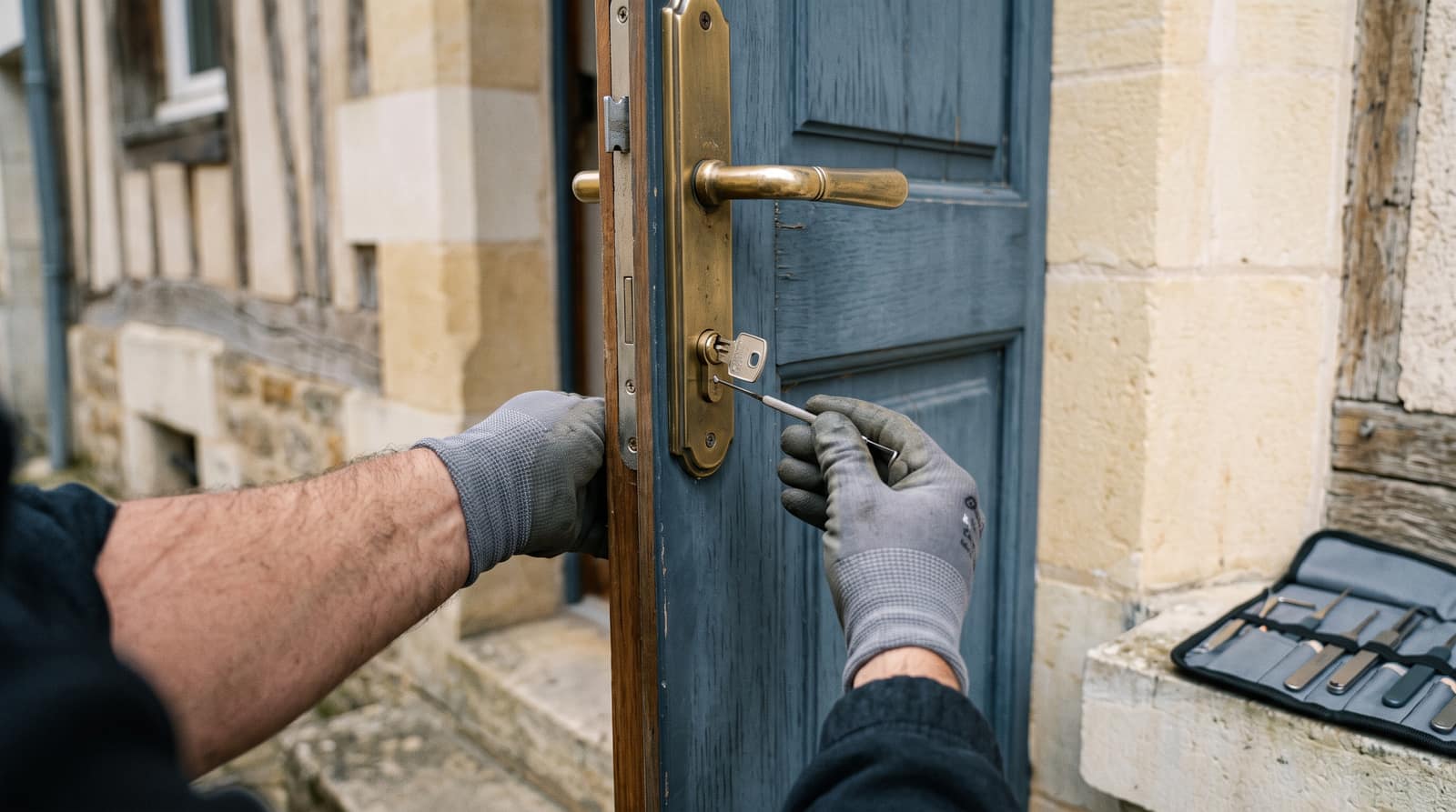 La clé cassée à Arnage : extraction et changement